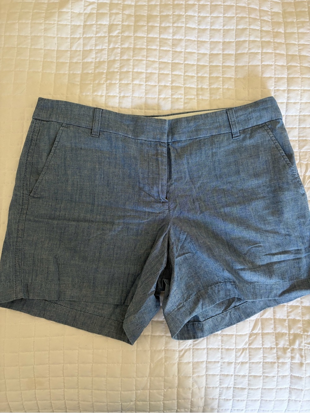 J. Crew Women’s Chambray Shorts - Light Blue - Picture 1 of 4